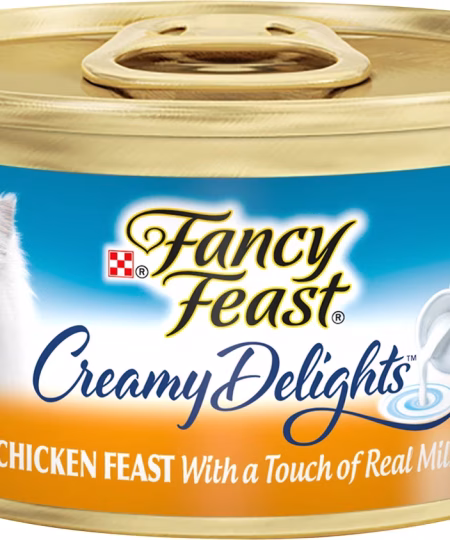 Fancy Feast Creamy Delights Chicken Feast Canned Cat Food, 3-oz, case of 24